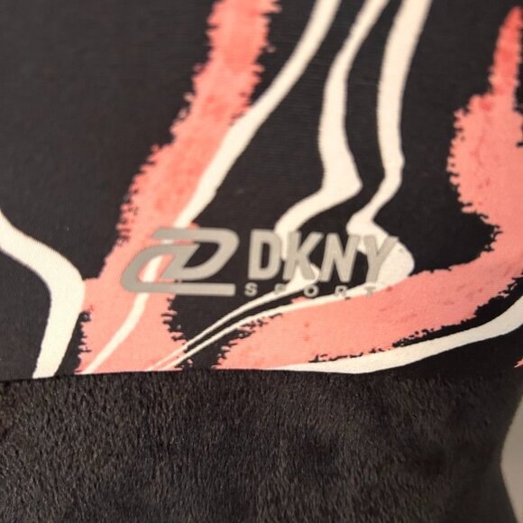 DKNY Sport Women's Abstract Print Racerback Sports Bra - Size S - Picture 3 of 4